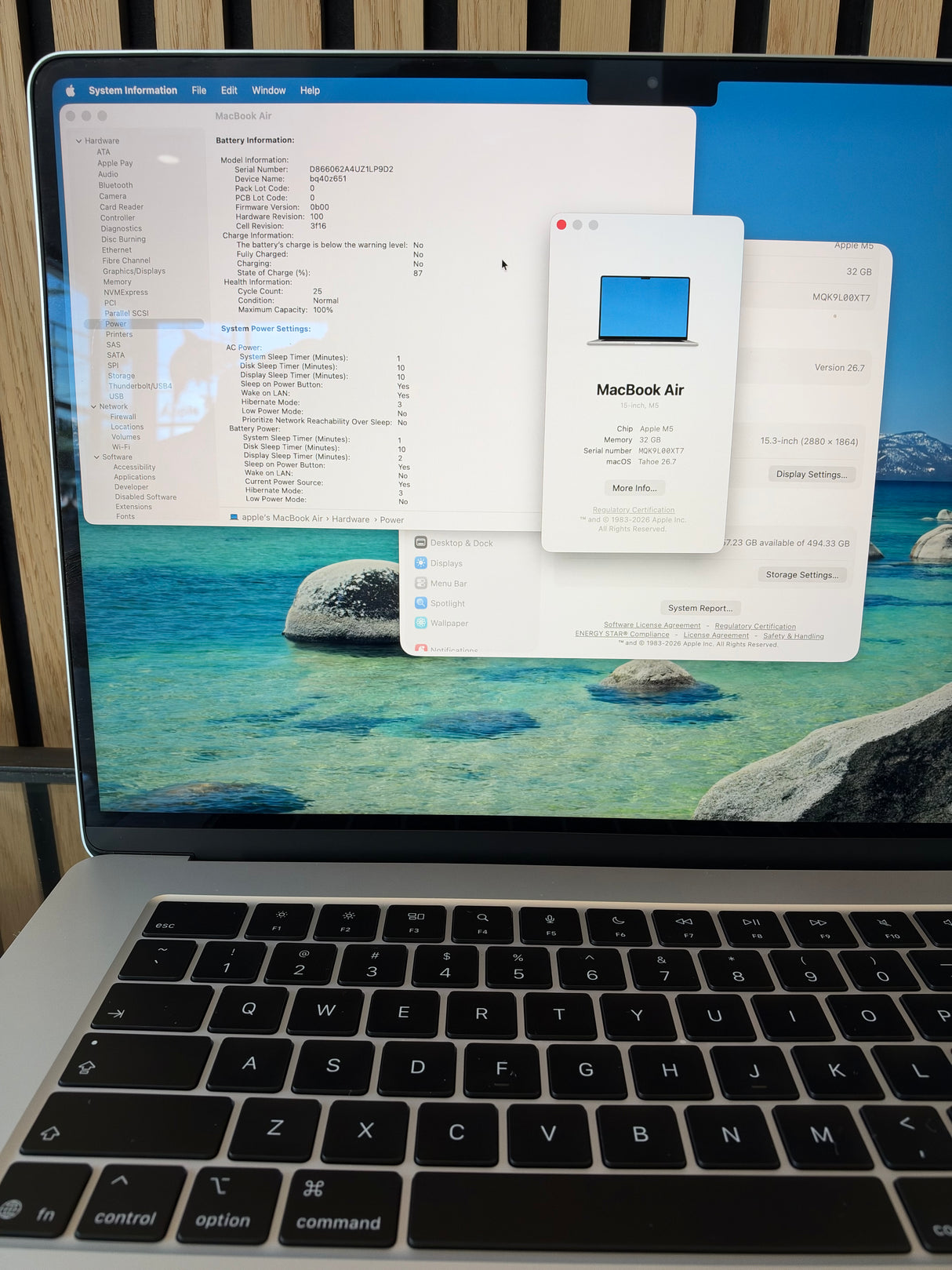 15” MacBook Air M5 Chip 32GB Ram 512SSD!